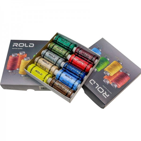 Фото 2: Набор разноцветных ниток для шитья Rold 10 шт.