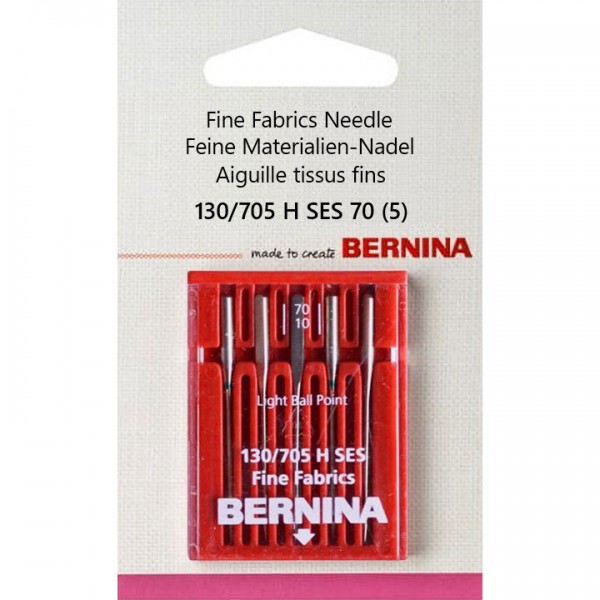 Фото 1: 002 510 71 01 Bernina 130/705 H SES 70 иглы для тонких тканей 5 шт.