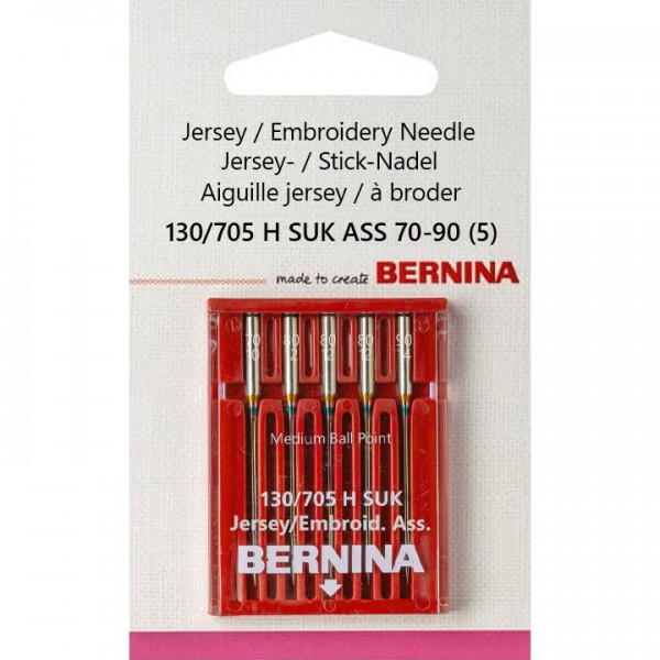 Фото 1: 002 511 71 10 Bernina 130/705 H SUK ASS 70-90 иглы для джерси 5 шт.