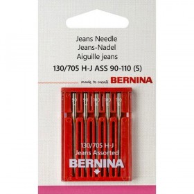  002 512 71 06 Bernina 130/705 H-J ASS 90-110 голки для джинси 5 шт.