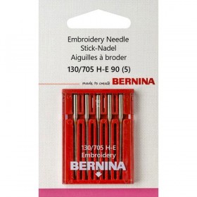 Голка вишивальна 036 154 70 01 Bernina 130/705 H-E 90 голки для вишивання 5 шт.