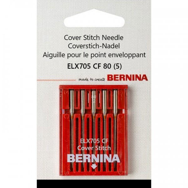 Фото 1: 104 601 70 01 Bernina ELX705 CF 80 иглы для плоского шва 5 шт.