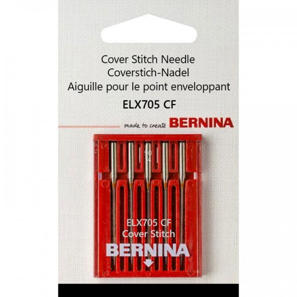 Фото 1: 607 529 71 00 Bernina ELX705 CF 90 иглы для плоского шва 5 шт.