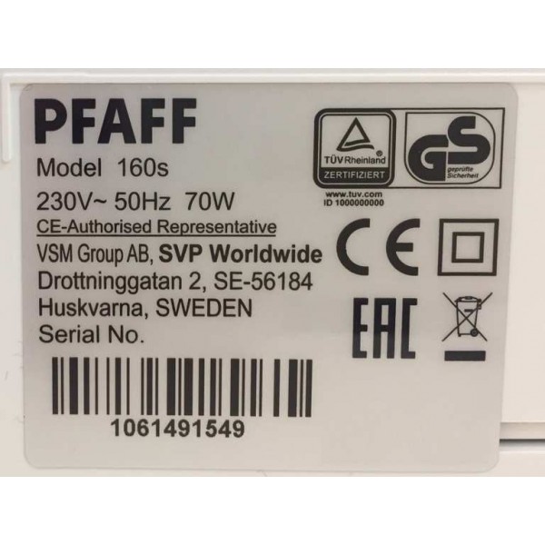 Фото 3: Pfaff Smarter 160S