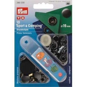 Кнопки Sport & Camping 15 мм чорні