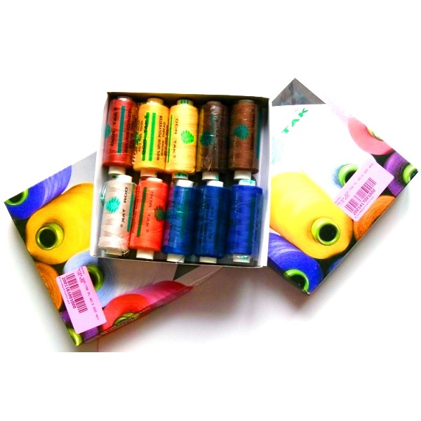 Фото 2: Набір ниток Dor Tak асорті 10 шт.