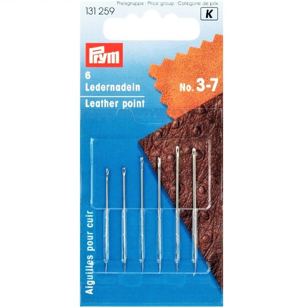 Фото 1: Иглы для кожи №3-7 Prym 131259