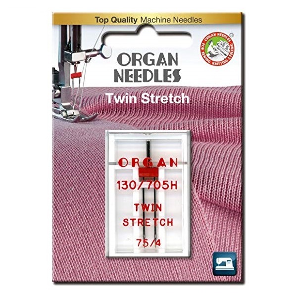 Фото 1: Игла двойная стрейч Organ Twin Stretch №75/4.0