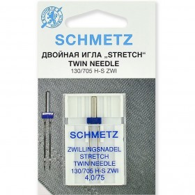 Игла двойная для трикотажа Schmetz Twin Stretch №75/4.0