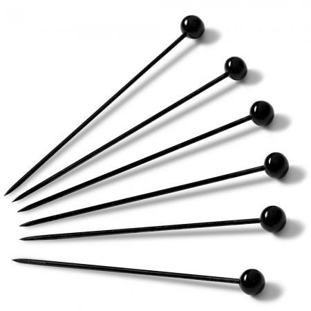  Булавки Prym 029182 со стеклянными головками черные