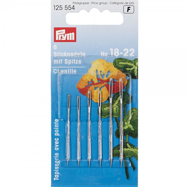 Фото 3: Иглы Prym 125554 для вышивания тонкой ткани №18-22
