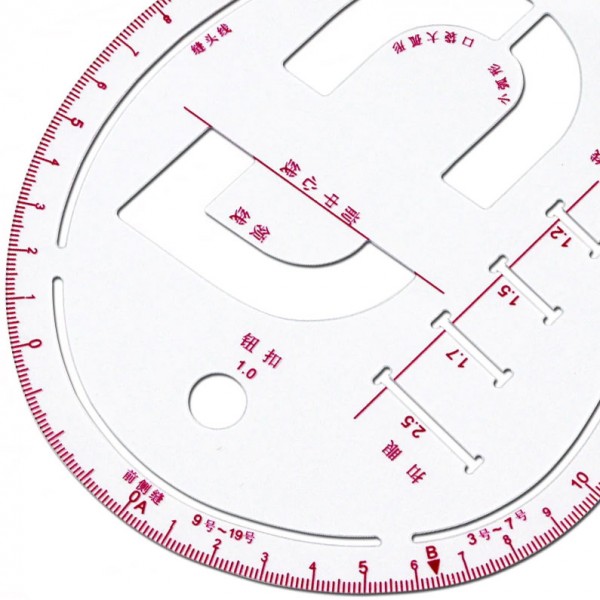 Фото 3: Линейка-лекало Xiehaige 6403 капля портновское