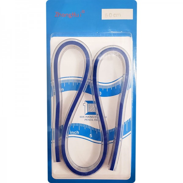 Фото 1: Линейка-лекало гибкое 50 см