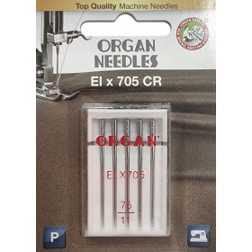  Иглы для оверлока Organ ELx705 CR PB №75 5 штук