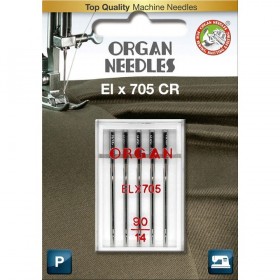  Иглы для оверлока Organ ELx705 CR PB №90 5 штук