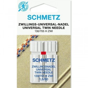 Голка подвійна універсальна Schmetz Twin Universal №80/1.6
