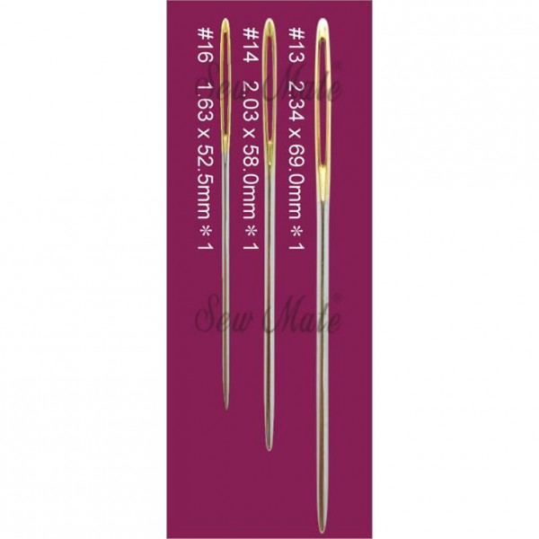 Фото 2: Иглы для вышивания, толстые, с тупым концом SewMate SN-E11