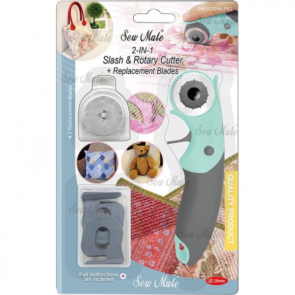 Фото 3: Дисковый раскройный нож SewMate DW-SC028A-PK (BLU)