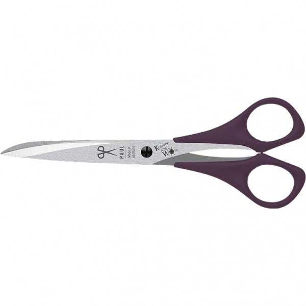 Фото 1: Ножницы Paul 906_02 16,1 см темно-фиолетовые с гравировкой Премиум