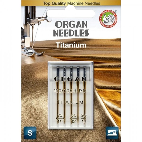 Фото 1: Иглы универсальные Organ Titanium №75-90 5 шт.