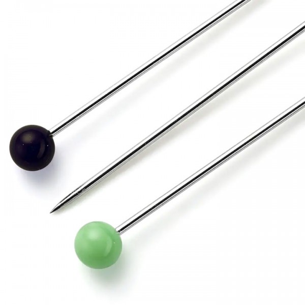 Фото 2: Булавки со стеклянной головкой разноцветные Prym 029212