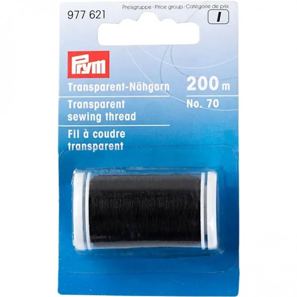 Фото 3: Швейная нить прозрачная темная Prym 977621