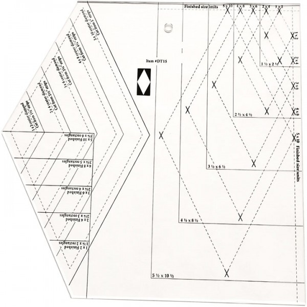 Фото 2: Многофункциональная линейка 6 1/2 х 16 дюймов
