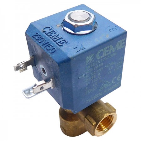  Электроклапан соленоидный угловой 1/4" 20836, 230 В, 50 Гц